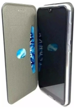 Чехол книжка Realme 8i с силиконовой вставкой черный Zibelino