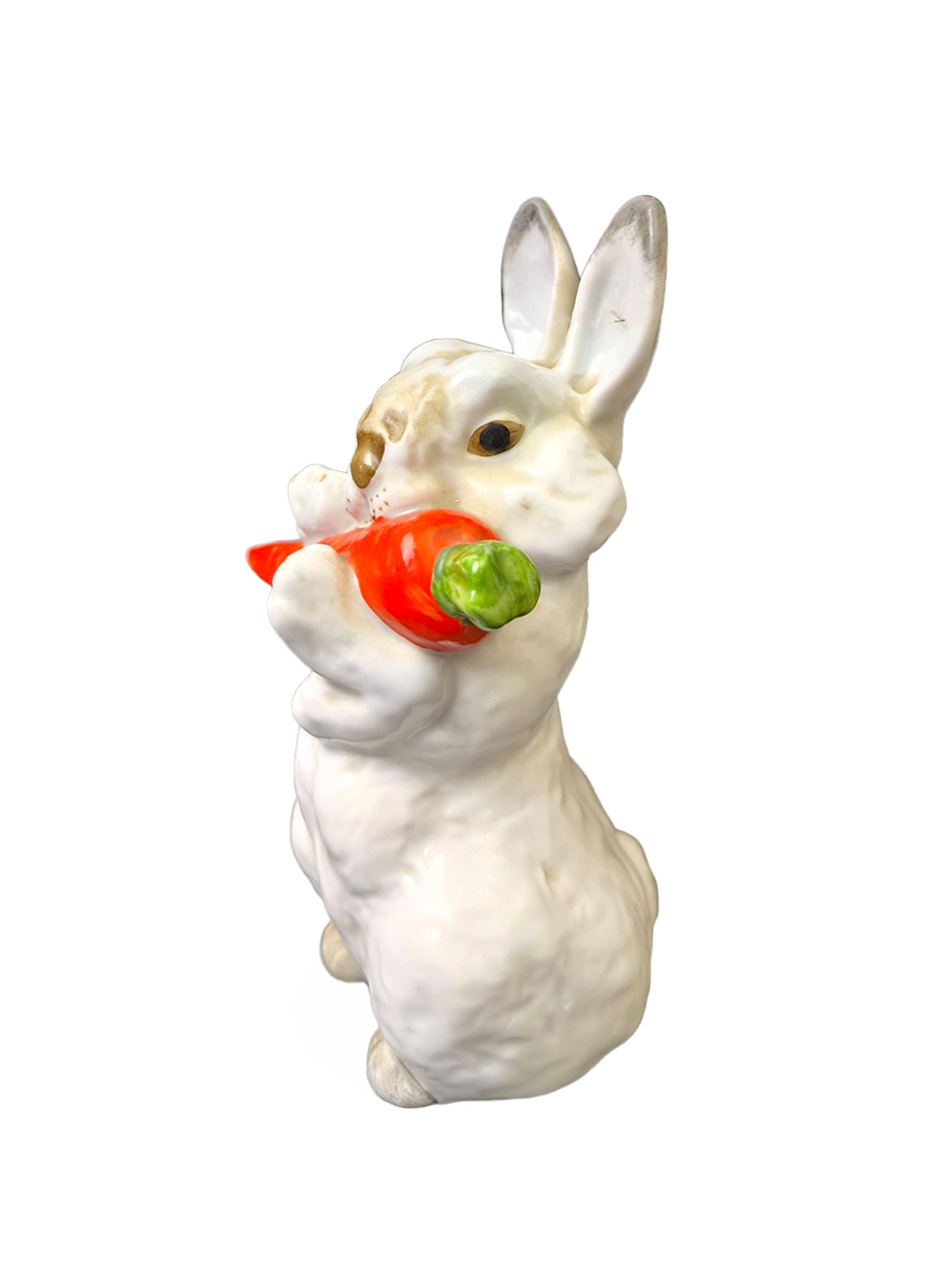 Статуэтка (миниатюра) "Заяц с морковкой" (ЛФЗ)