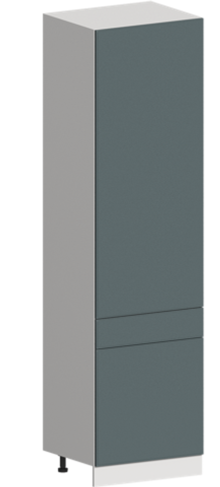 Кухня Модуль ШП1Я 600М Графит / Бирюзовая мята