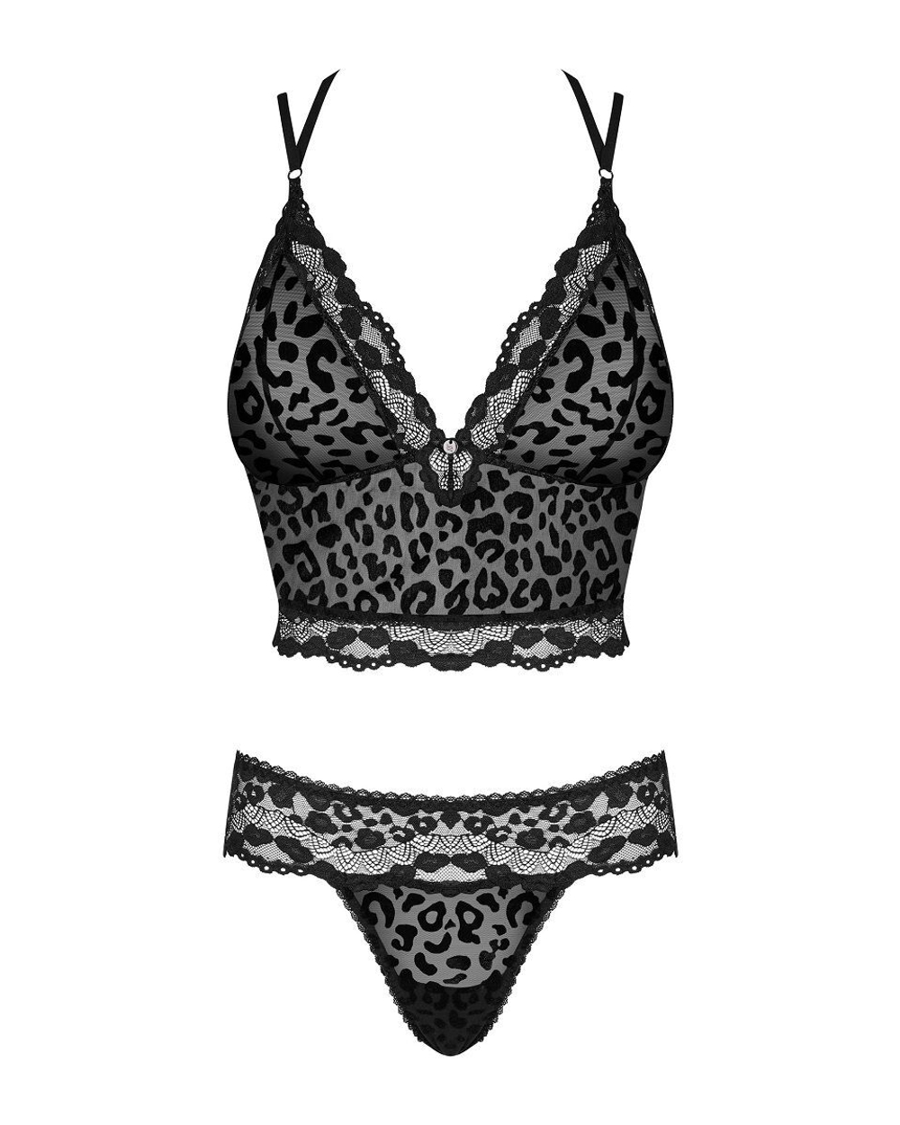 Эффектный комплект Giully с леопардовым принтом