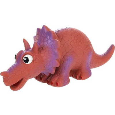 Игрушка для собак "Динозавр", 30 см, розовый, латекс, Flamingo
