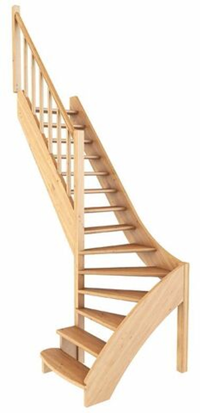 Лестница на второй этаж ЛС-07м/5 Левая под покраску