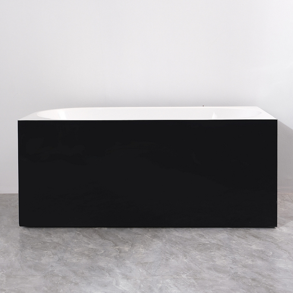 Ванна акриловая Azario LAGO BLANCO BLACK 170х75 пристенная (AZ-6724-1CLB 17075)