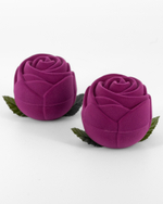 Флокированный футляр в форме бутона розы для аксессуаров