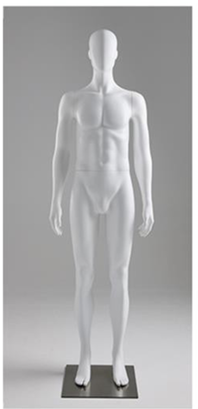 Мужской спортивный манекен MDR-6/Белый матовый