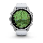 Умные часы Garmin Fenix 8 43mm, Amoled, Silver with Whitestone Silicone Band (010-02903-06)