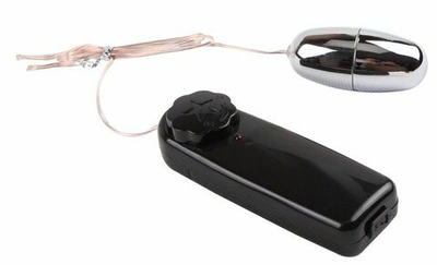 Серебристое виброяйцо Power Bullet Vibe (Цвет: серебристый)