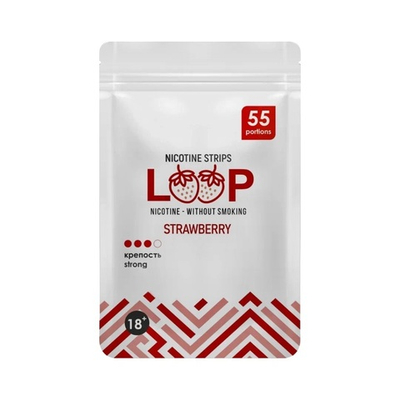 LOOP STRAWBERRY НИКОТИНОВЫЕ ПЛАСТИНКИ (6 МГ) - КЛУБНИКА