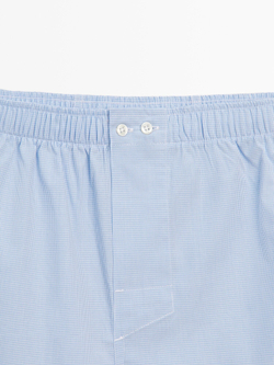 Massimo Dutti Трусы-боксеры из поплина, небесно-голубой