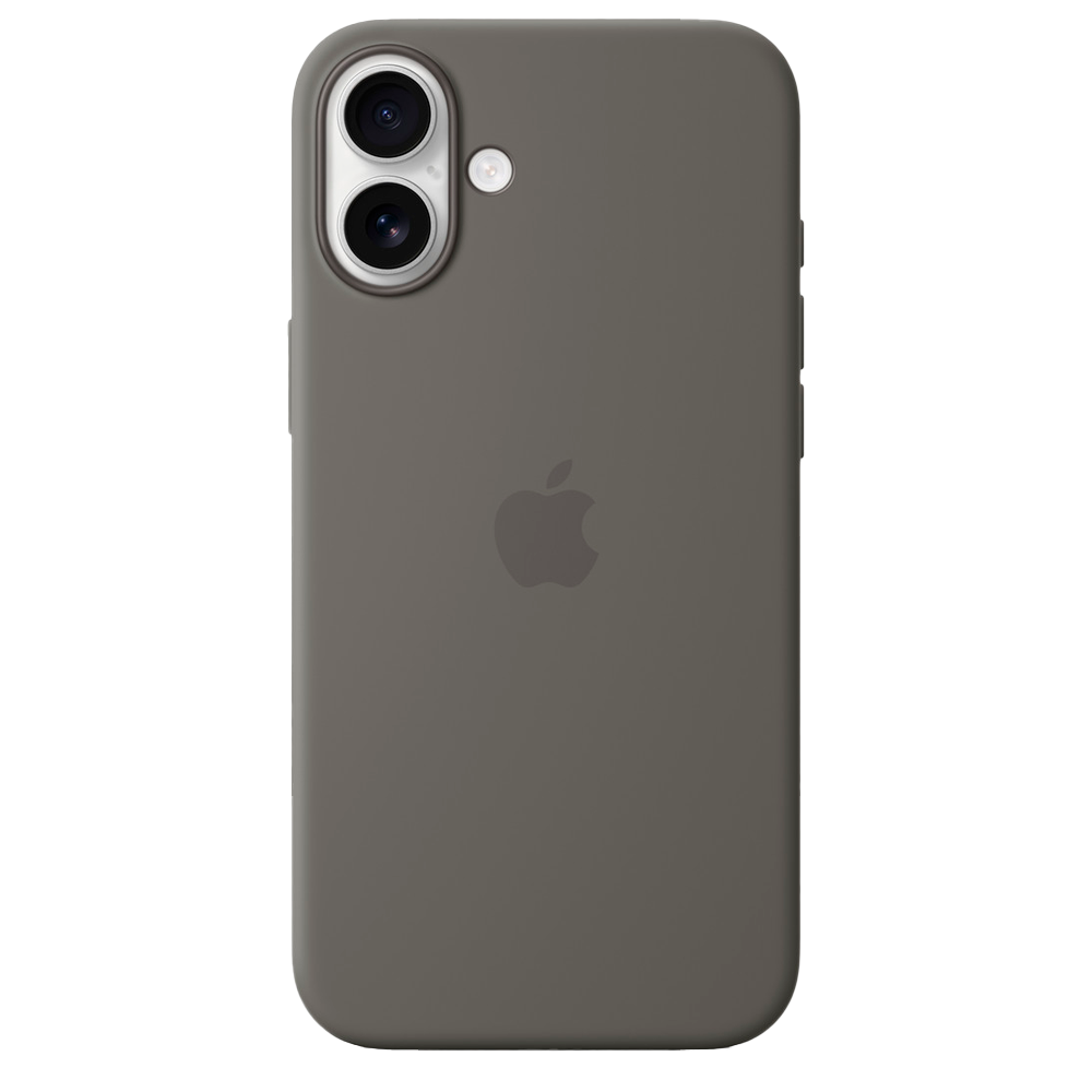 Силиконовый чехол с поддержкой MagSafe Apple Silicone Case для iPhone 16 Plus, Stone Gray (Каменно-серый)