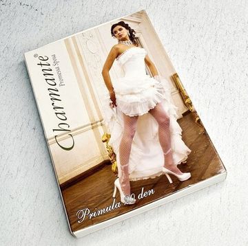 Колготки женские с узорами, айвори, Fantastico M/L