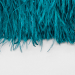 Страусиные перья на ленте, оттенок "Морская волна"