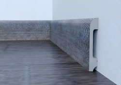 Плинтус дюрополимерный Solid UHD05/80 Дуб Полуночный 80х13х2400 мм