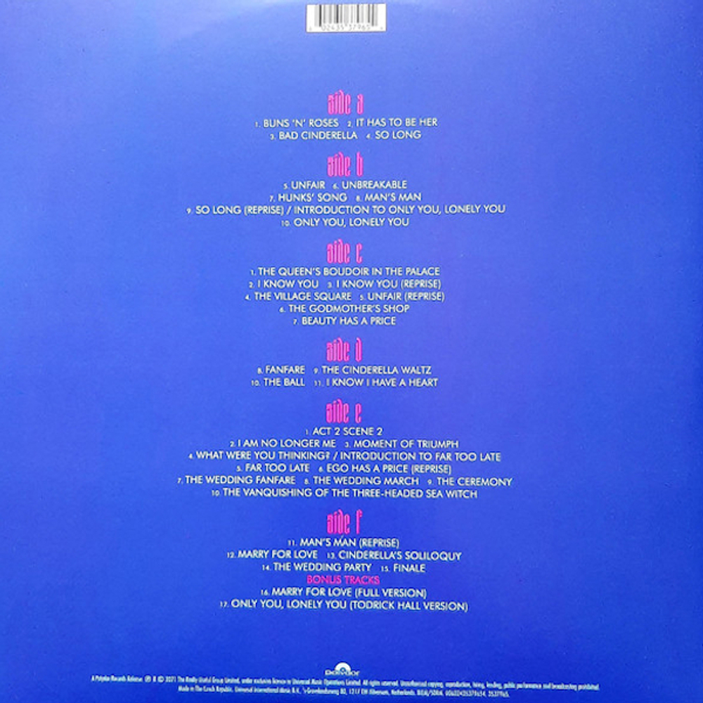 Andrew Lloyd Webber / Cinderella (3LP)