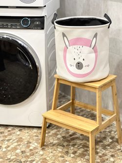 Корзина для белья текстильная (Зайчик)