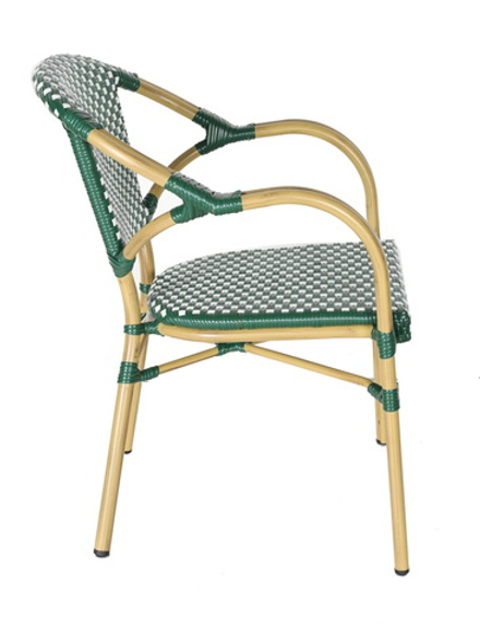 "Кабри" плетеный стул из искусственного ротанга, цвет зеленый