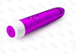 Лиловый вибромассажер Cristal 6x Amethyst, 18 см
