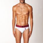 Мужские трусы брифы белые CASANOVA Limited edition 0007B