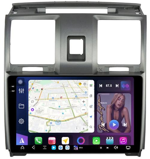 Магнитола для УАЗ Патриот, Пикап 2012-2016 - FarCar S500-TS20 монитор 9.5" 2K QLED на Android 14, Быстрейшая, CarPlay, 4G SIM-слот