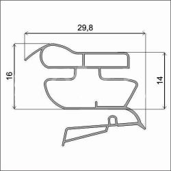 Уплотнитель двери холодильника Indesit/Индезит C132G 830х570 мм (Холодильная камера)