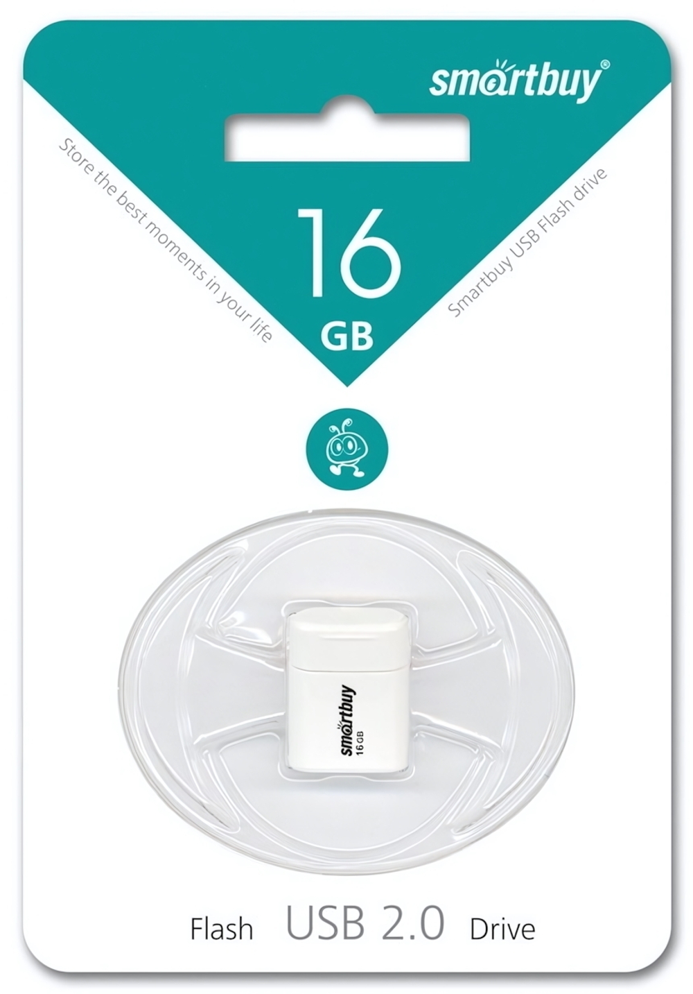 Флеш-накопитель 16 Gb Smartbuy Lara White
