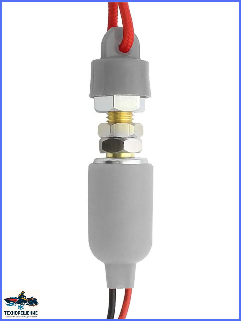 Аварийный шнур-выключатель, красный корпус, нормально разомкнут/ Выключатель экстренной остановки