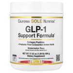 California Gold Nutrition, добавка для поддержания уровня ГПП-1 с пептидами коллагена, пребиотической клетчаткой и незаменимыми аминокислотами, арбуз и юдзу, 494 г (1,09 фунта)