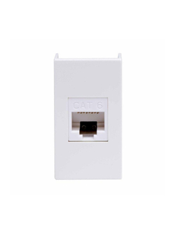 Розетка компьютерная 1-м 1мод. Viva RJ45 кат.6 бел. DKC 45058