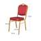 Стул Хит 25 мм, каркас - золото, обивка - корона красная