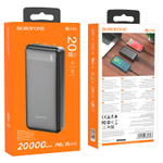 Портативный аккумулятор BOROFONE BJ19A 20000 mAh PD 20W+QC 3.0 (черный)