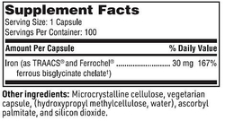 Iron Chelate 100 капсул Klaire Labs / SFI Health