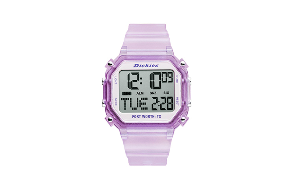 Dickies Wrist Watch Electronic Movement Plastic Strap 45mm White Dial Unisex