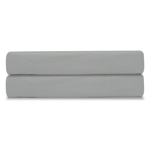 Простыня на резинке из сатина светло-серого цвета из коллекции essential, 200х200х30 см