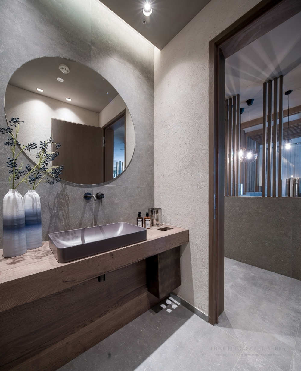 Смеситель для раковины Gessi316 Flessa, встраиваемый, со средним изливом, внешняя часть, цвет Black Metal Brushed PVD