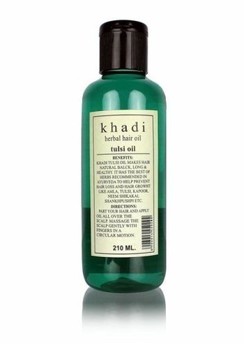 Масло для волос Khadi Natural Тулси для роста волос Tulsi Herbal Hair Oil 210 мл