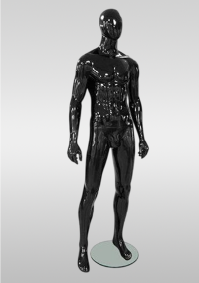 Мужской абстрактный манекен Glance 17/ Черный глянец