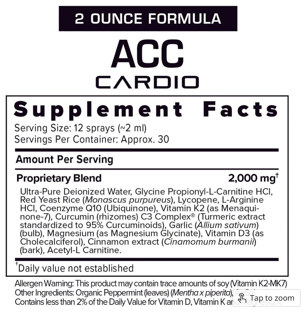 ACC Cardio Extra Strength 2 oz