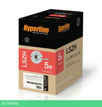 Кабель витая пара Hyperline UUTP4-C5E-S24-IN-LSZH-GY-305