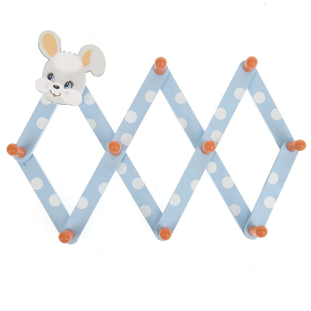 Вешалка-"гармошка" настенная (9-ть крючков) " " 30*17*4см. (4вида) (транспортная упаковка)