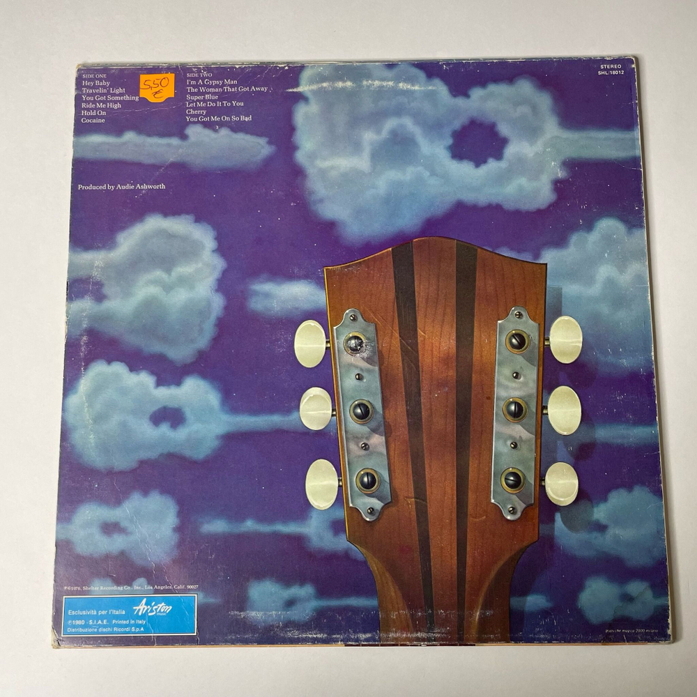 Винтажная виниловая пластинка LP J.J. Cale Troubadour (Italy 1980) Hey Baby