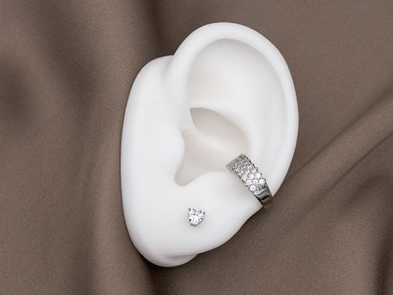 Кафф "Дорожка" 5мм, со стразами