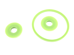 Комплект прокладок фильтра тонкой очистки масла ГАЗ-24 (2 наим. 3 поз.) зелёный силикон (ПТП64)