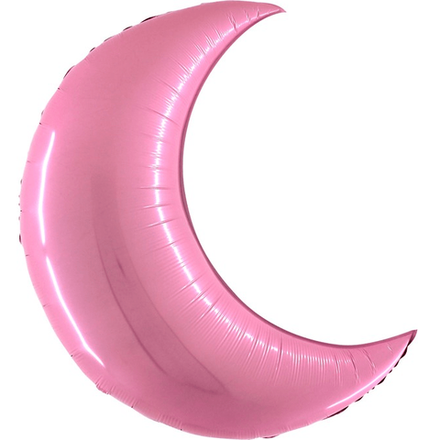 Шар (36""/91 см) Фигура, Полумесяц, Розовый, 1 шт. М056