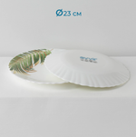 Столовый сервиз Avvir «Юкка», 18 предметов: 6 тарелок d=16.5 см, d=17.5 см, d=23 см, стеклокерамика, белый