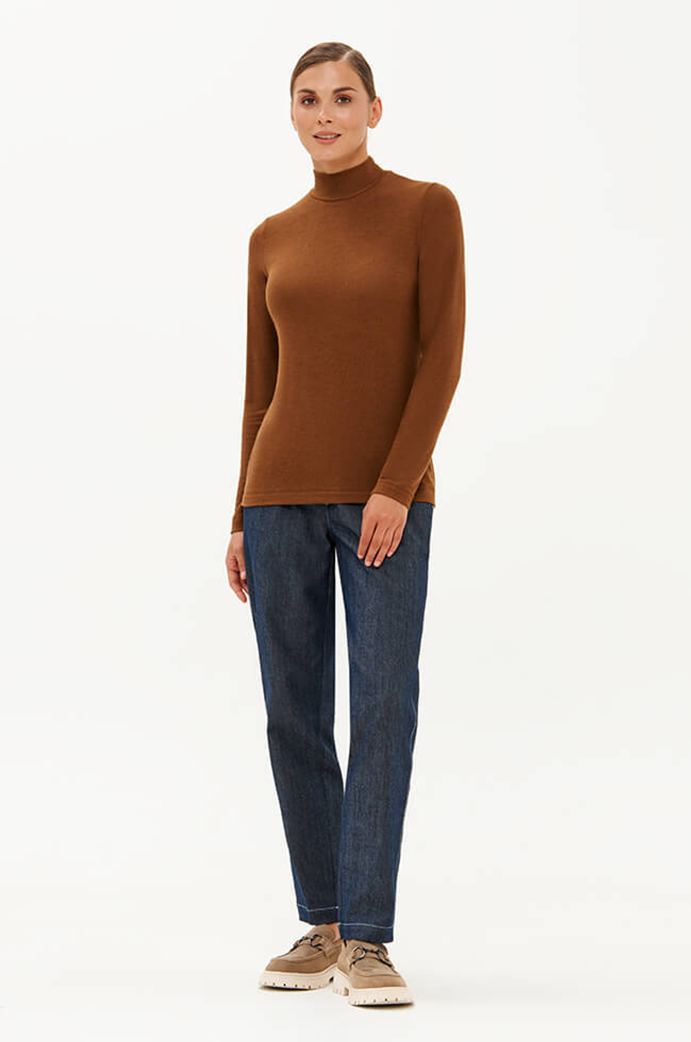 23341 Водолазка женская (коричневый)