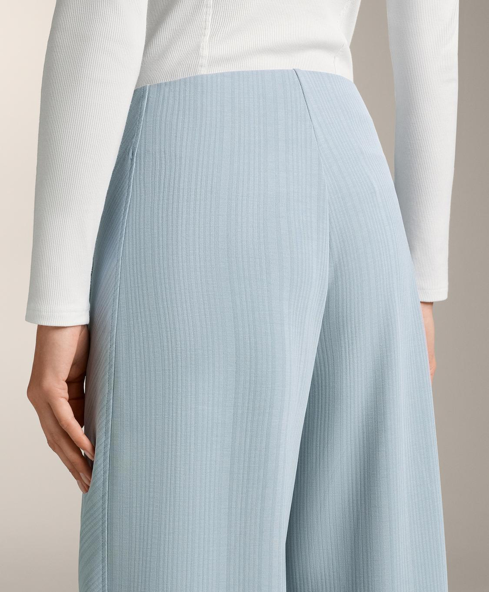 OYSHO Полосатые брюки с модалом, пыльно-голубой