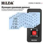 Лазерный дальномер, 120 м, зарядка через USB, с тканевой сумкой