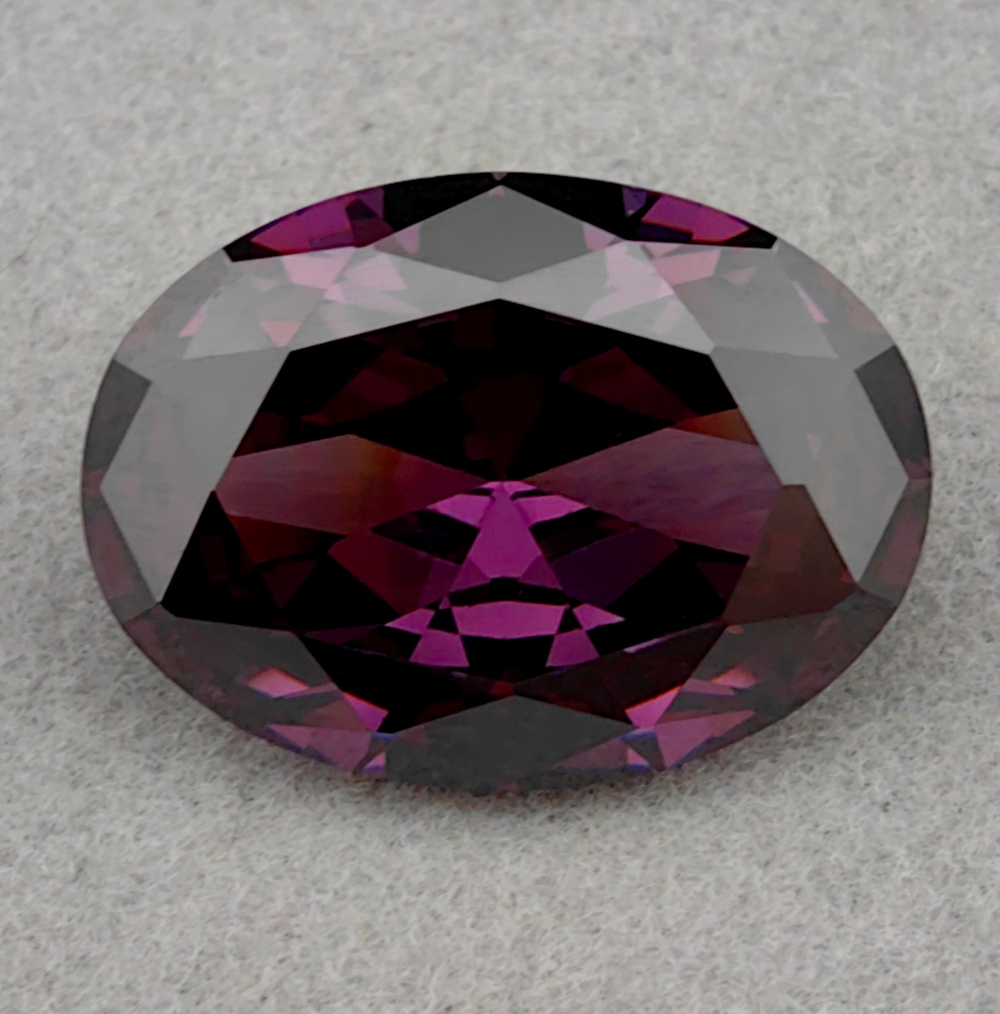 Фианит овальный, Amethyst