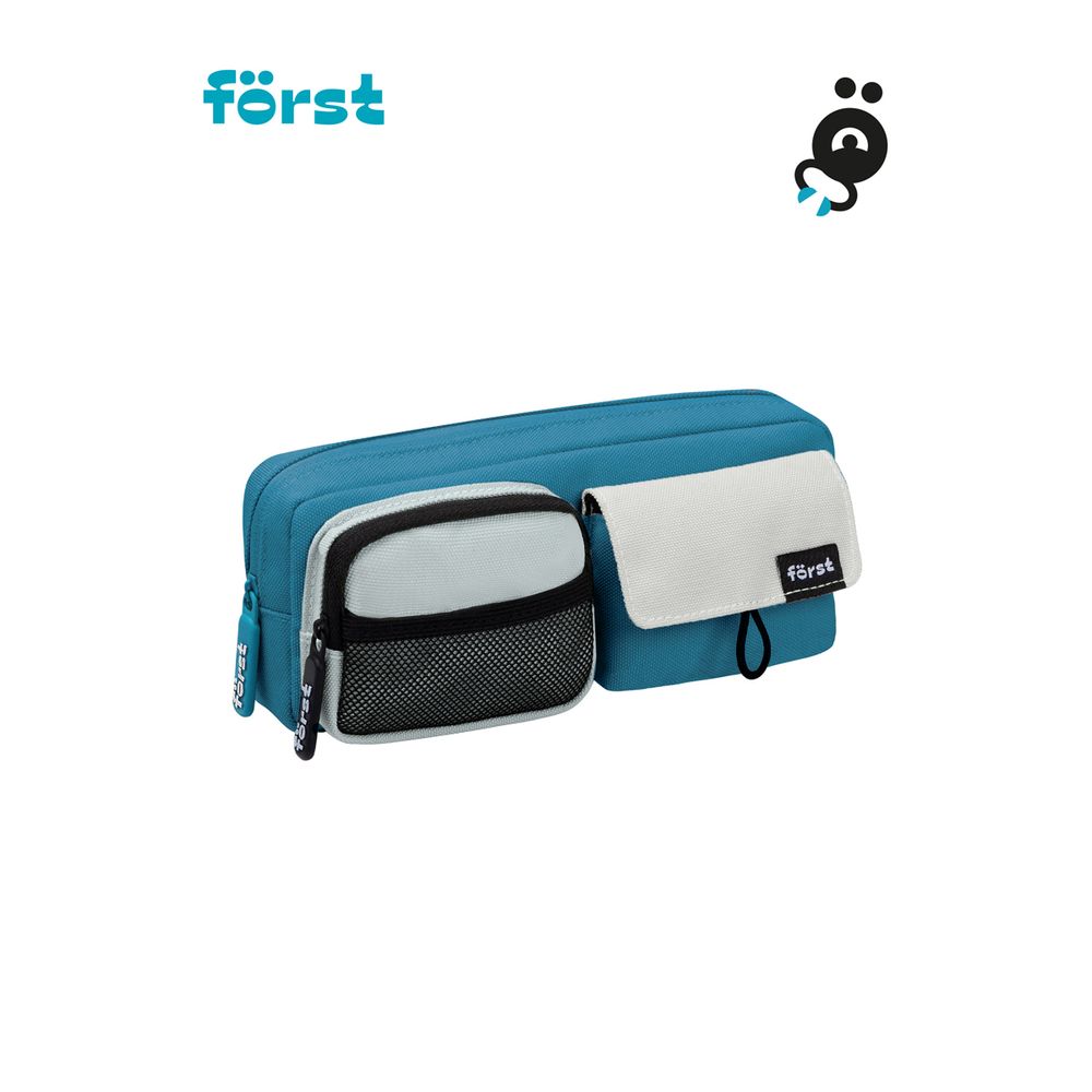 Пенал мягкий 1 отделение, 2 кармана, 210*80*40 Först "Deep sea", полиэстер