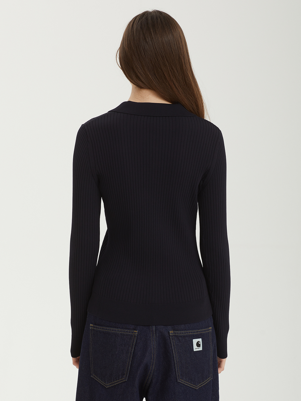 Женское Поло Ribbed Knitted